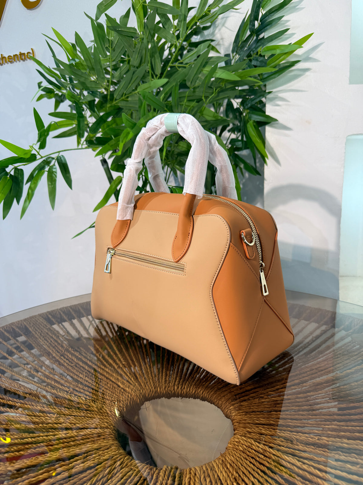 CHRISBELLA TWO TONED SATCHEL BAG