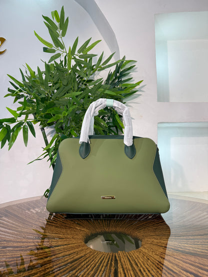 CHRISBELLA TWO TONED SATCHEL BAG