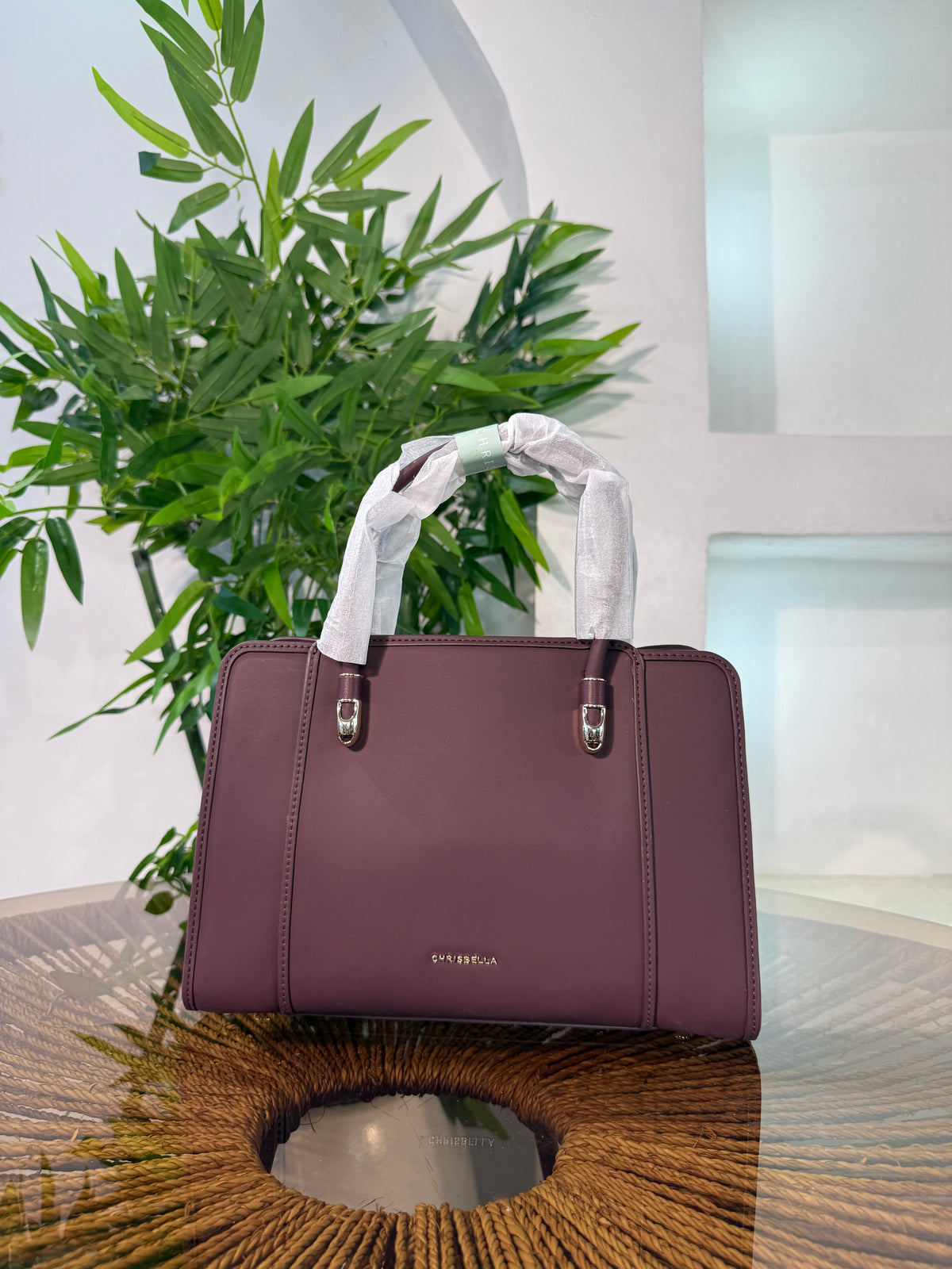 BELLA STRUCTURED SATCHEL BAG