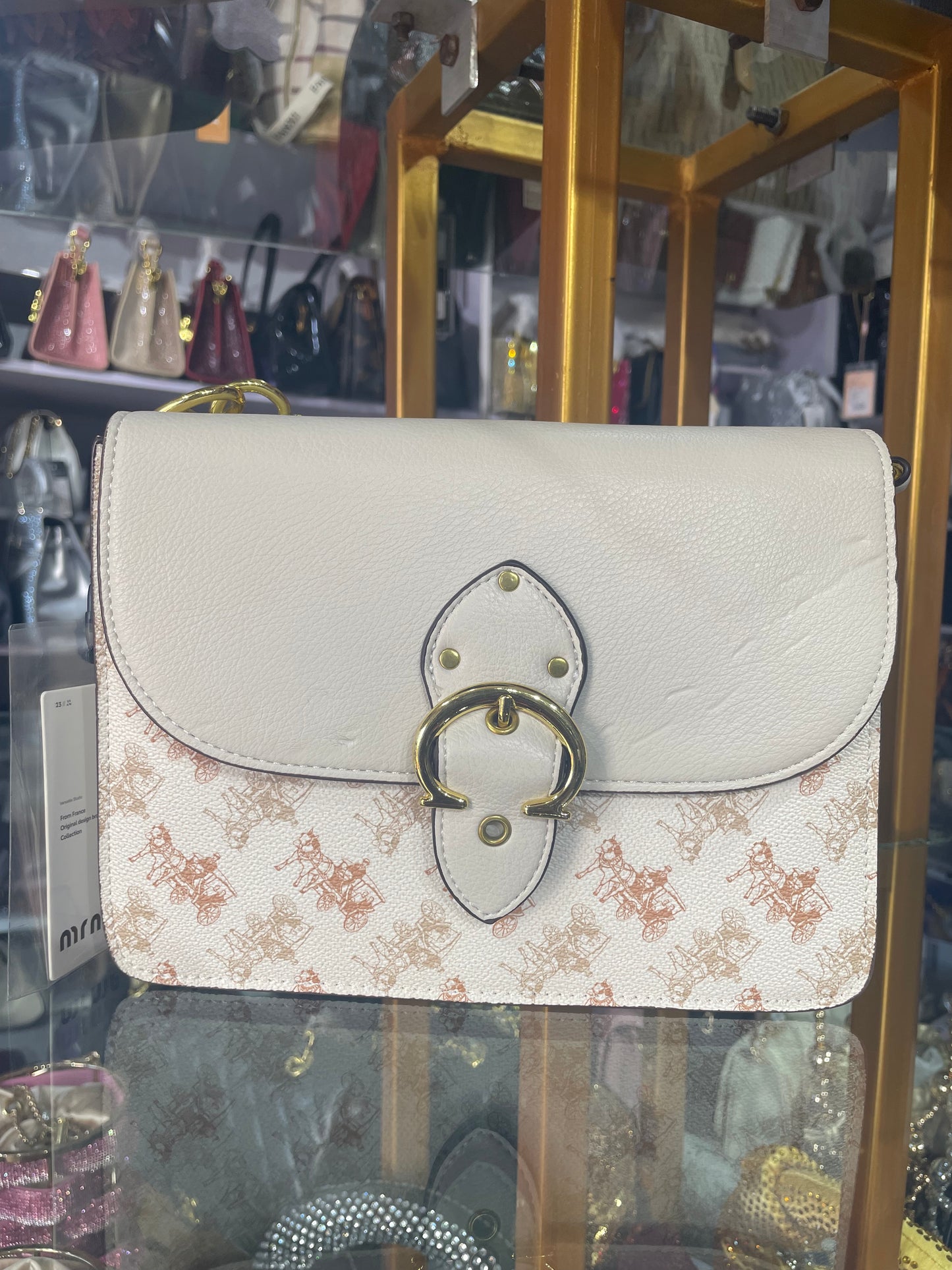 WHITE BWELT BAG 7449