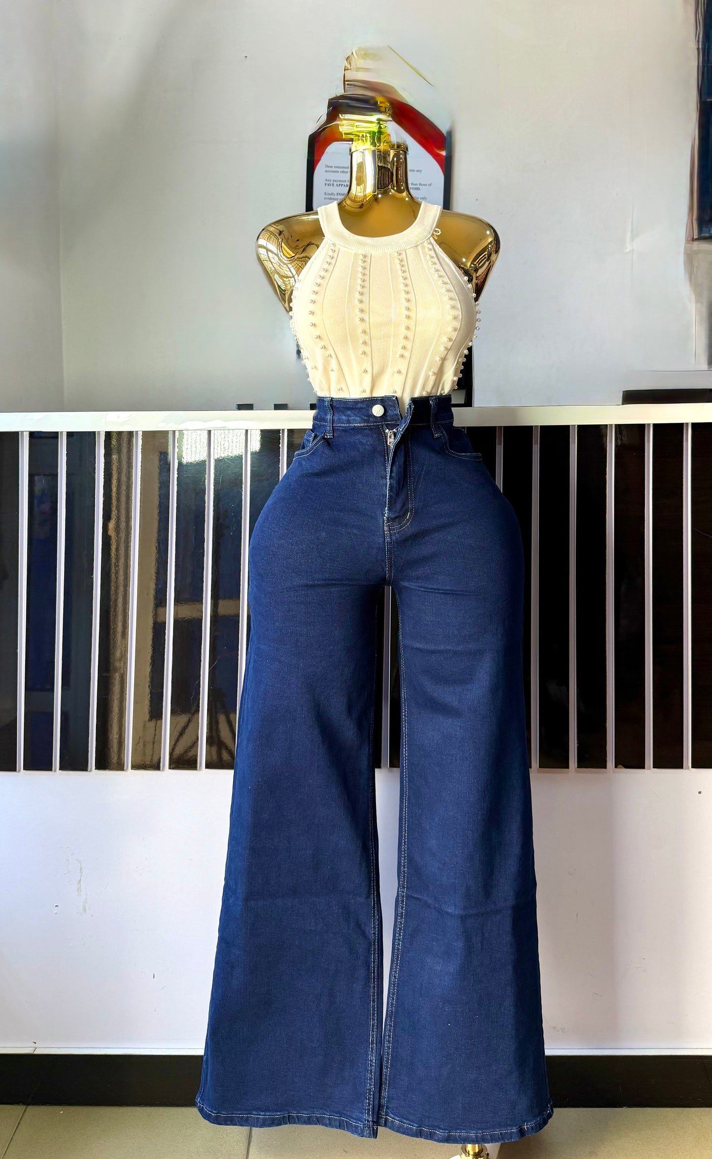 Plain Blue Jean-3098