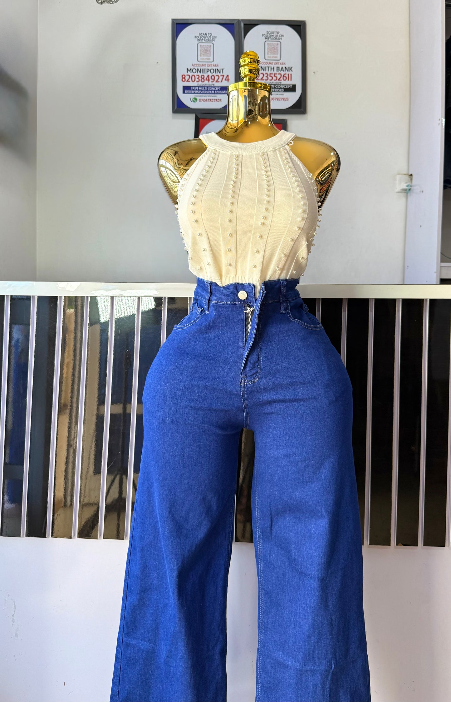 Plain Blue Jean-3098