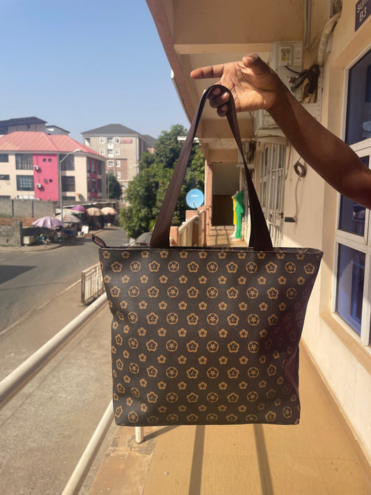 BIG BROWN TOTE BAG 6987