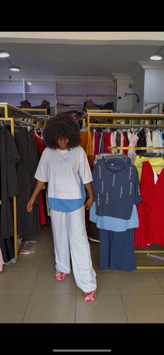 Beaded Check Set 7030