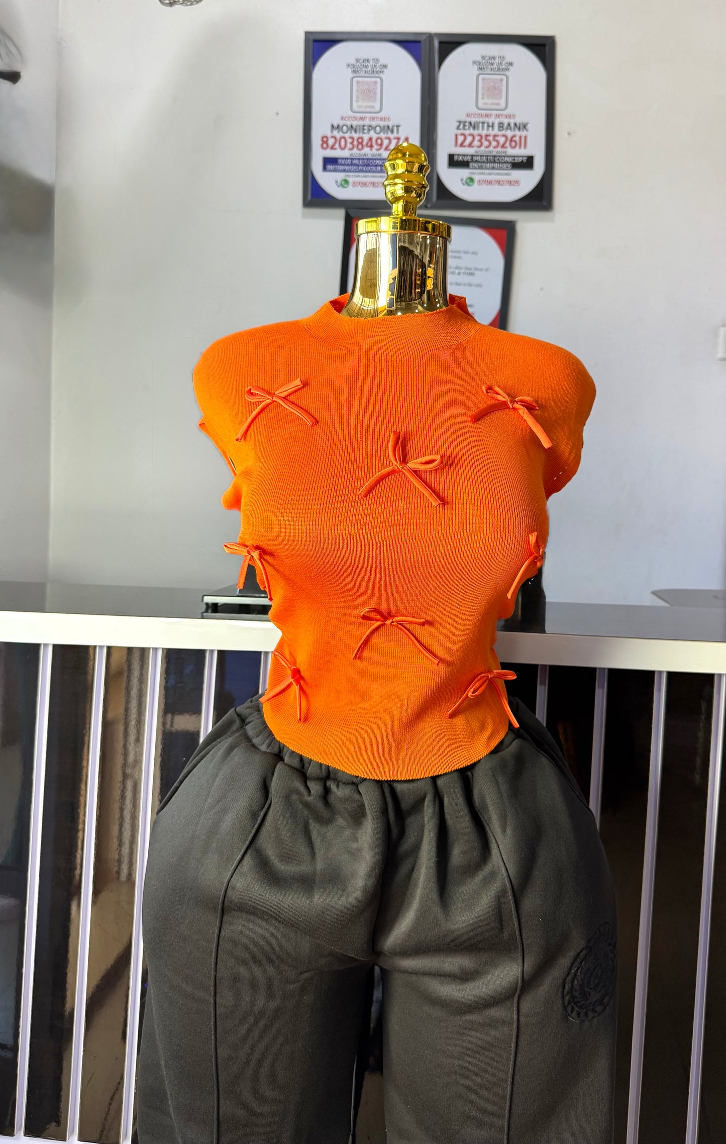 Tiny Bow Ribon Top 7005