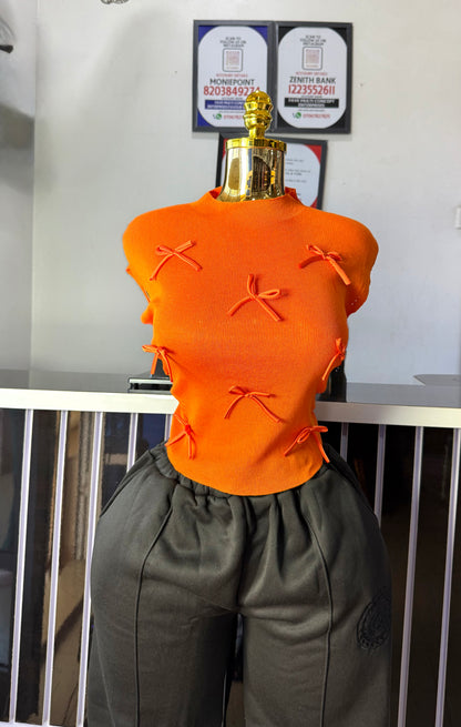 Tiny Bow Ribon Top 7005