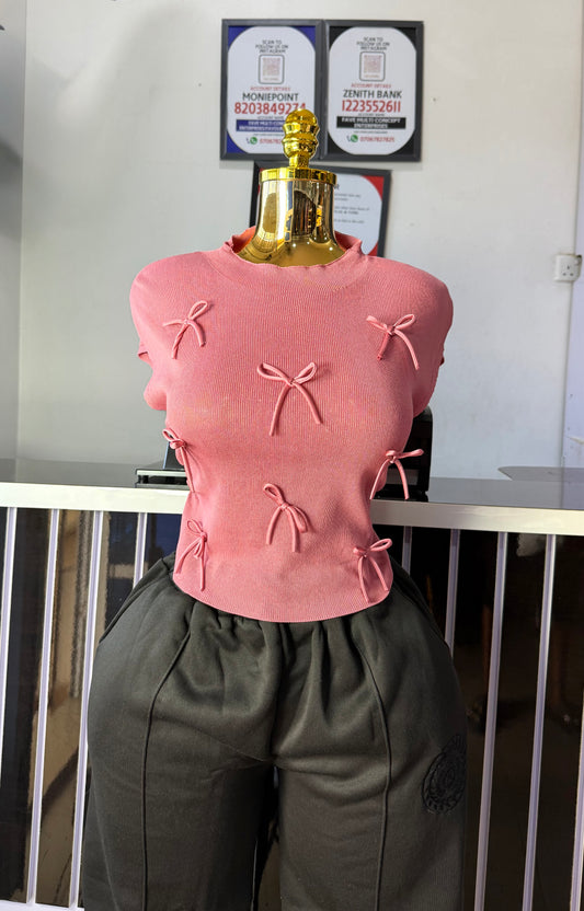 Tiny Bow Ribon Top
