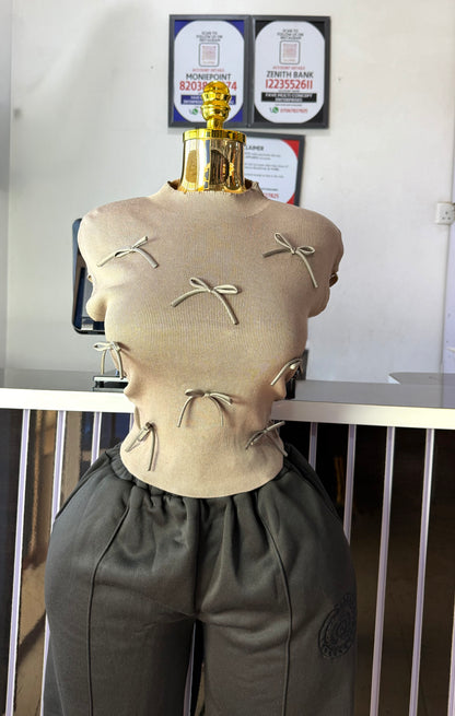 Tiny Bow Ribon Top 7005