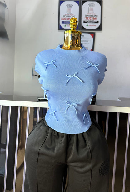 Tiny Bow Ribon Top 7005