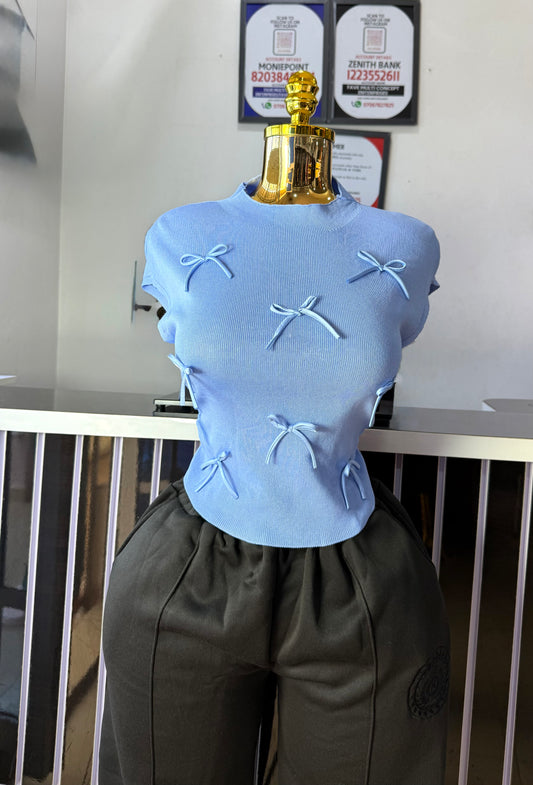 Tiny Bow Ribon Top 7005