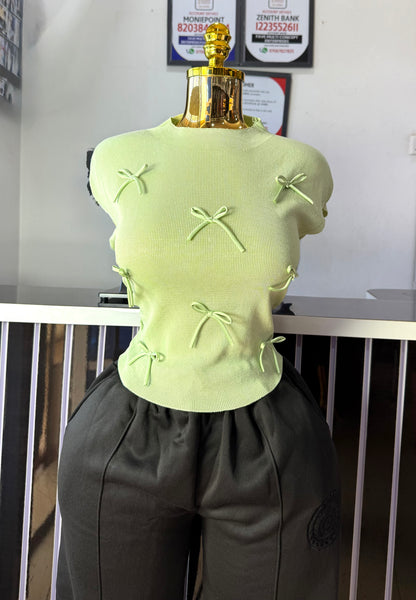 Tiny Bow Ribon Top 7005