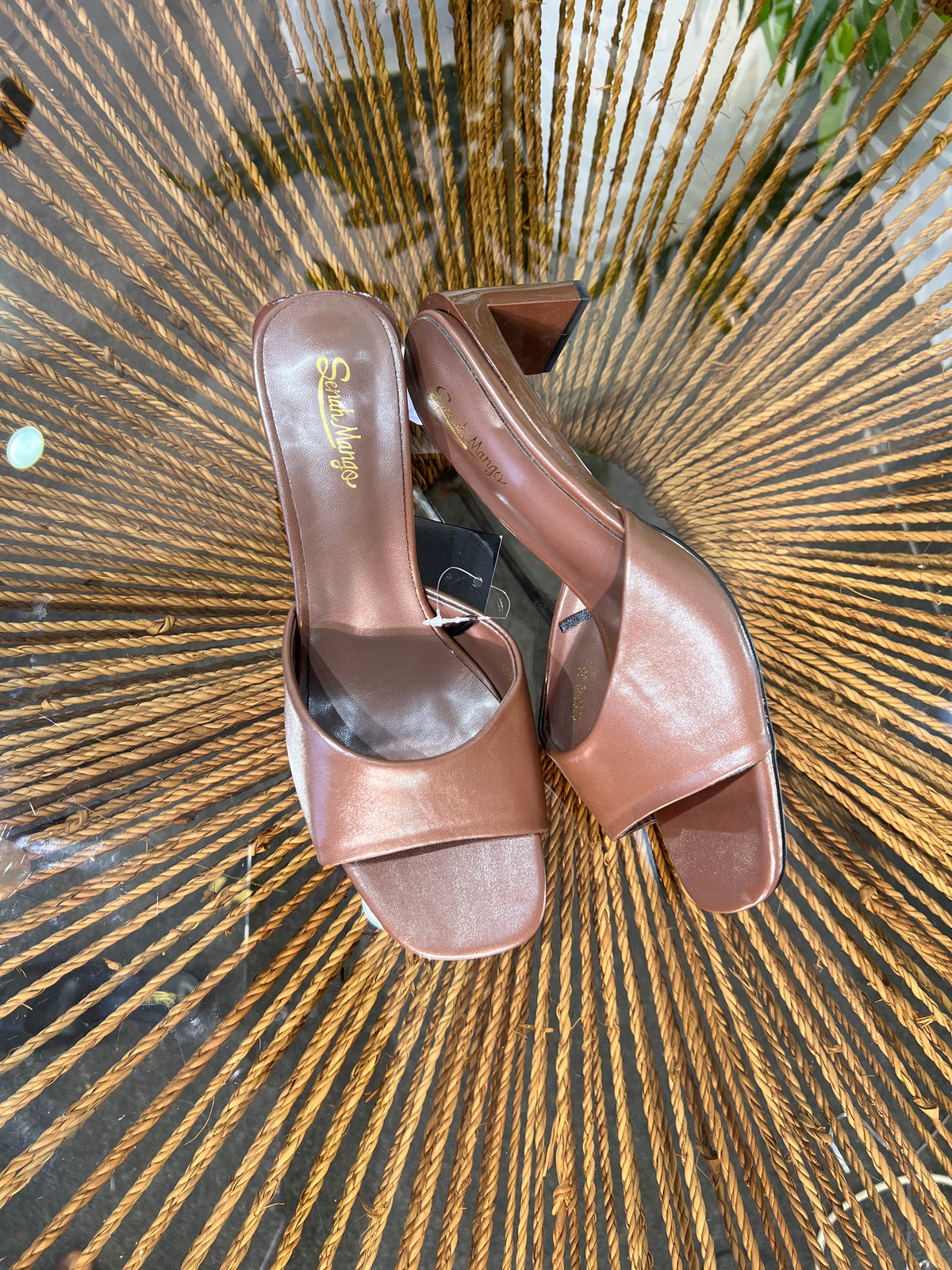 SENAH MANGO LOW BLOCK HEEL