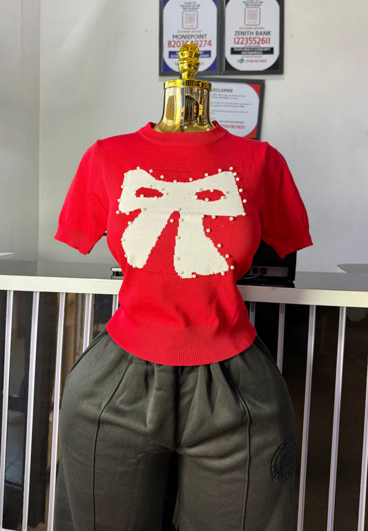 Bold Bowtie top 7798