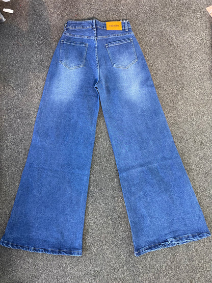 STARLIGHT FLOWER WIDE LEG JEAN