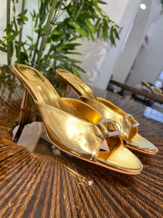 ZARA METALLIC HEEL