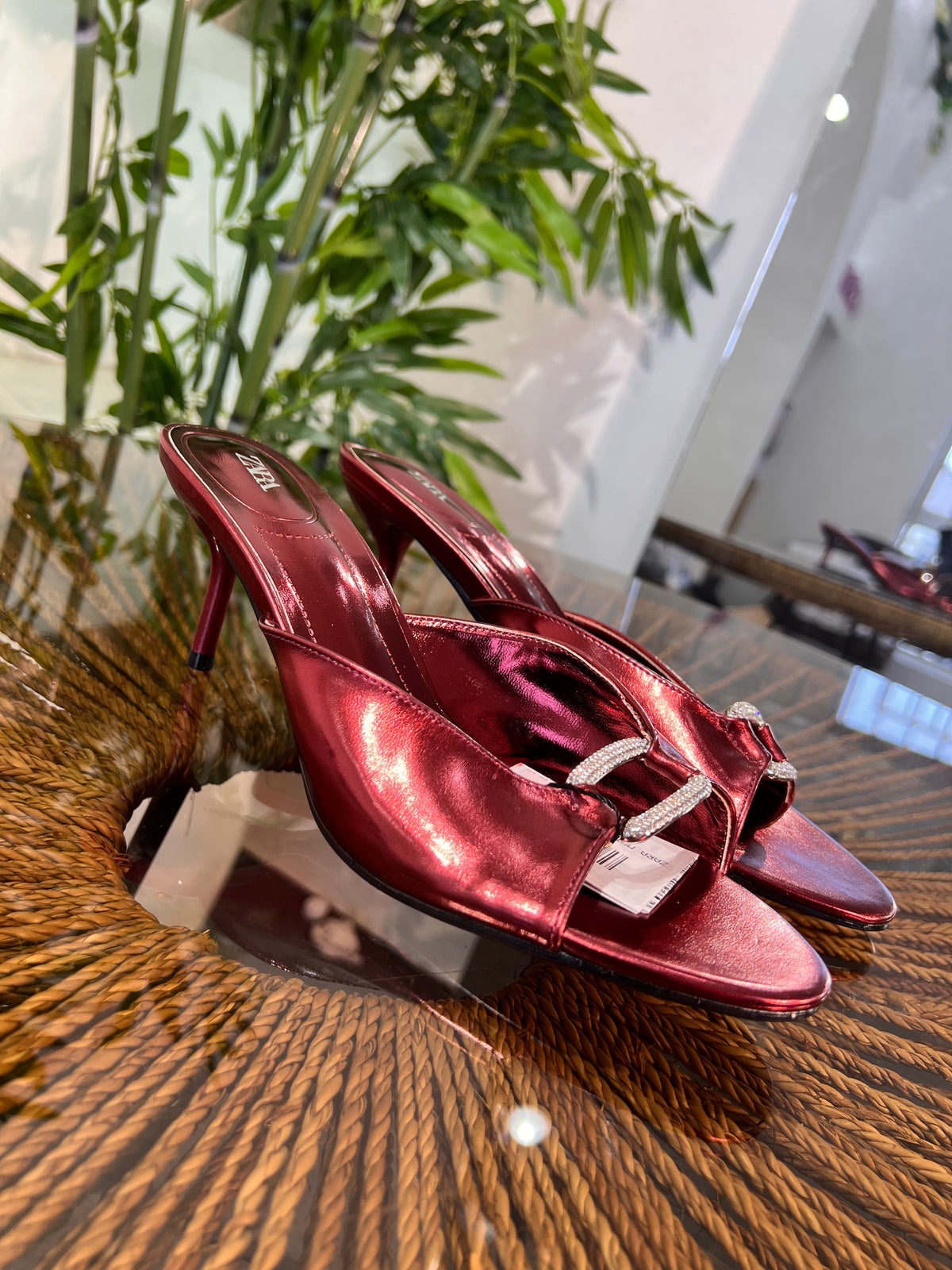 ZARA METALLIC HEEL