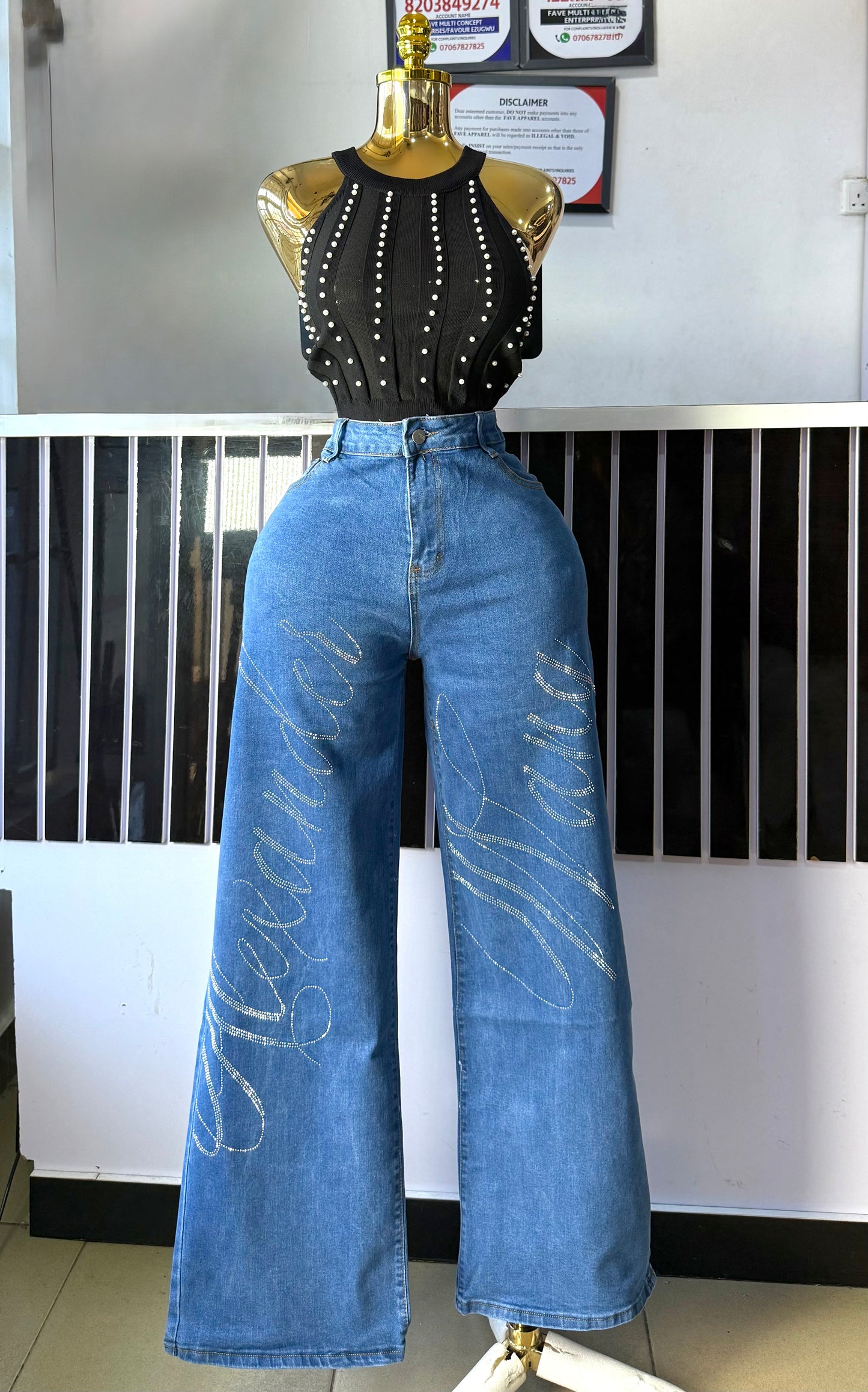 Wang stoned jean 3056