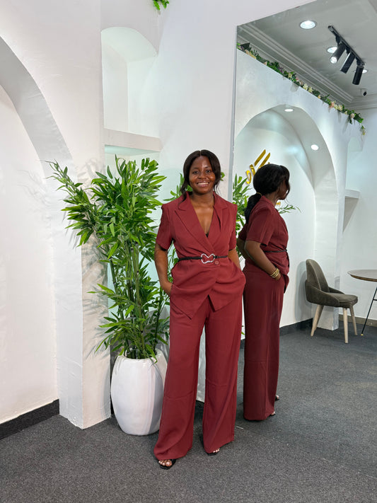 ROUCHED 2PIECE SET 0861