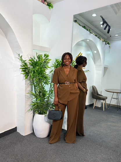 ROUCHED 2PIECE SET 0861