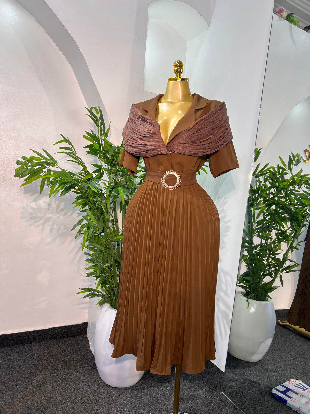 CANDY PLEATED DRESS
