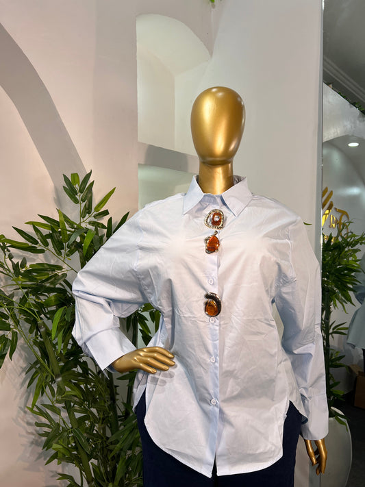 VINTAGE BROOCH SHIRT