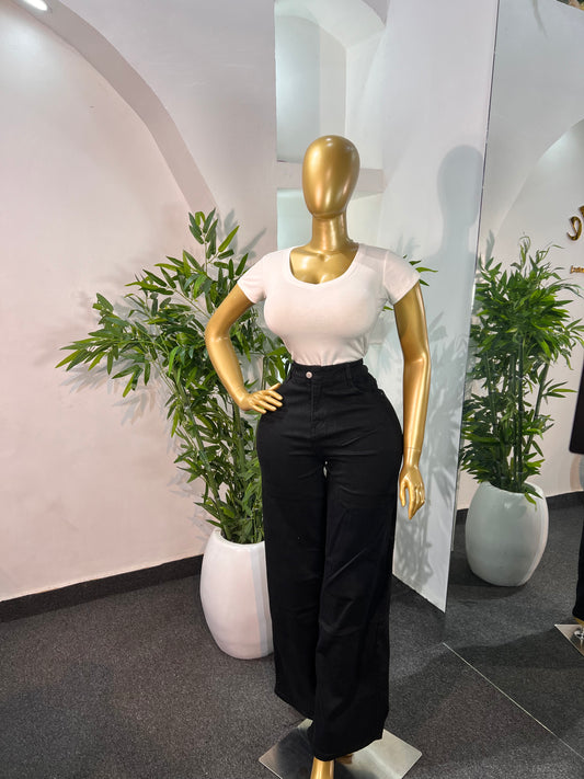 HIGH RISE WIDE-LEG JEAN