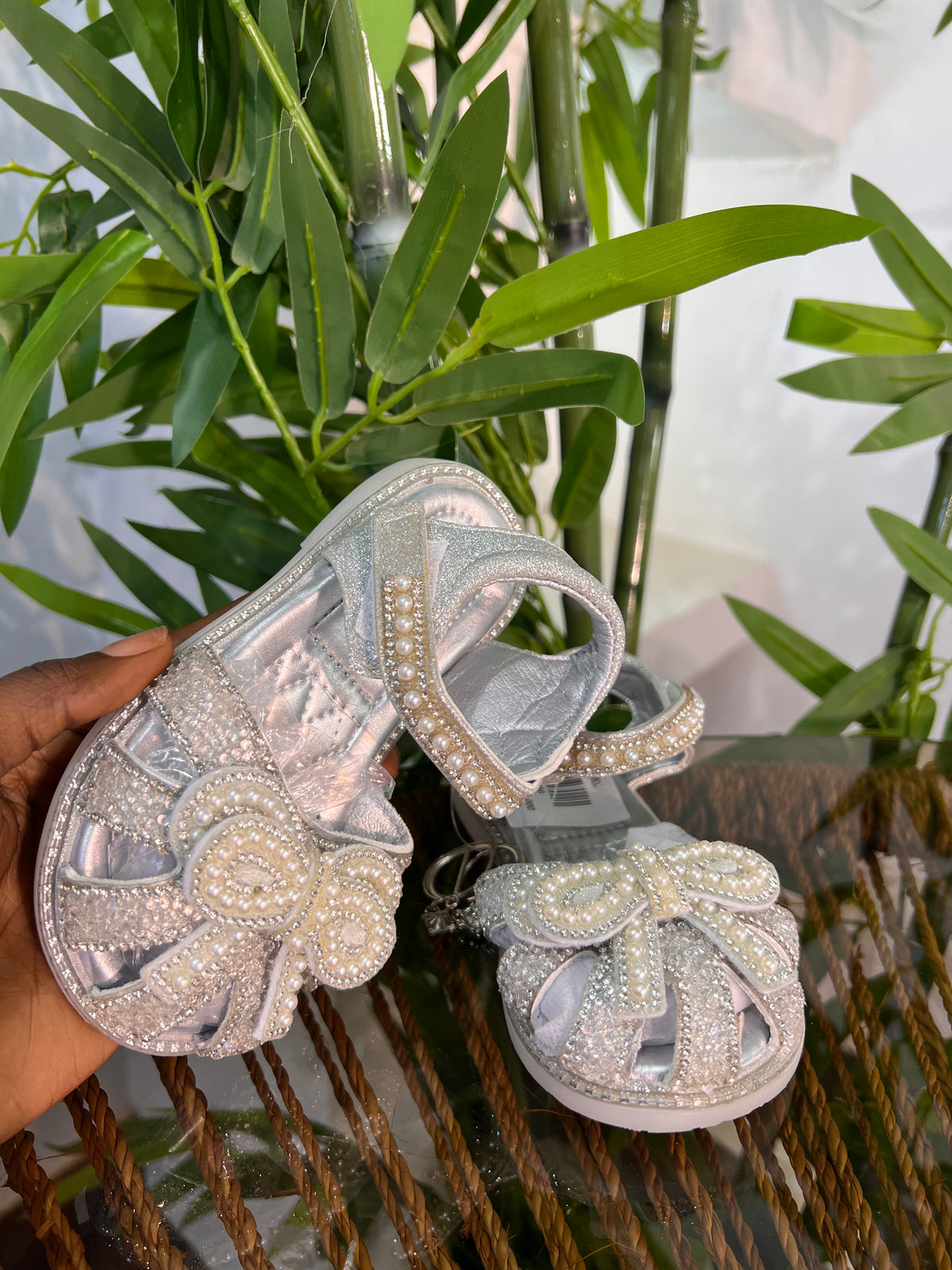 GIRLS GLITTER SANDALS