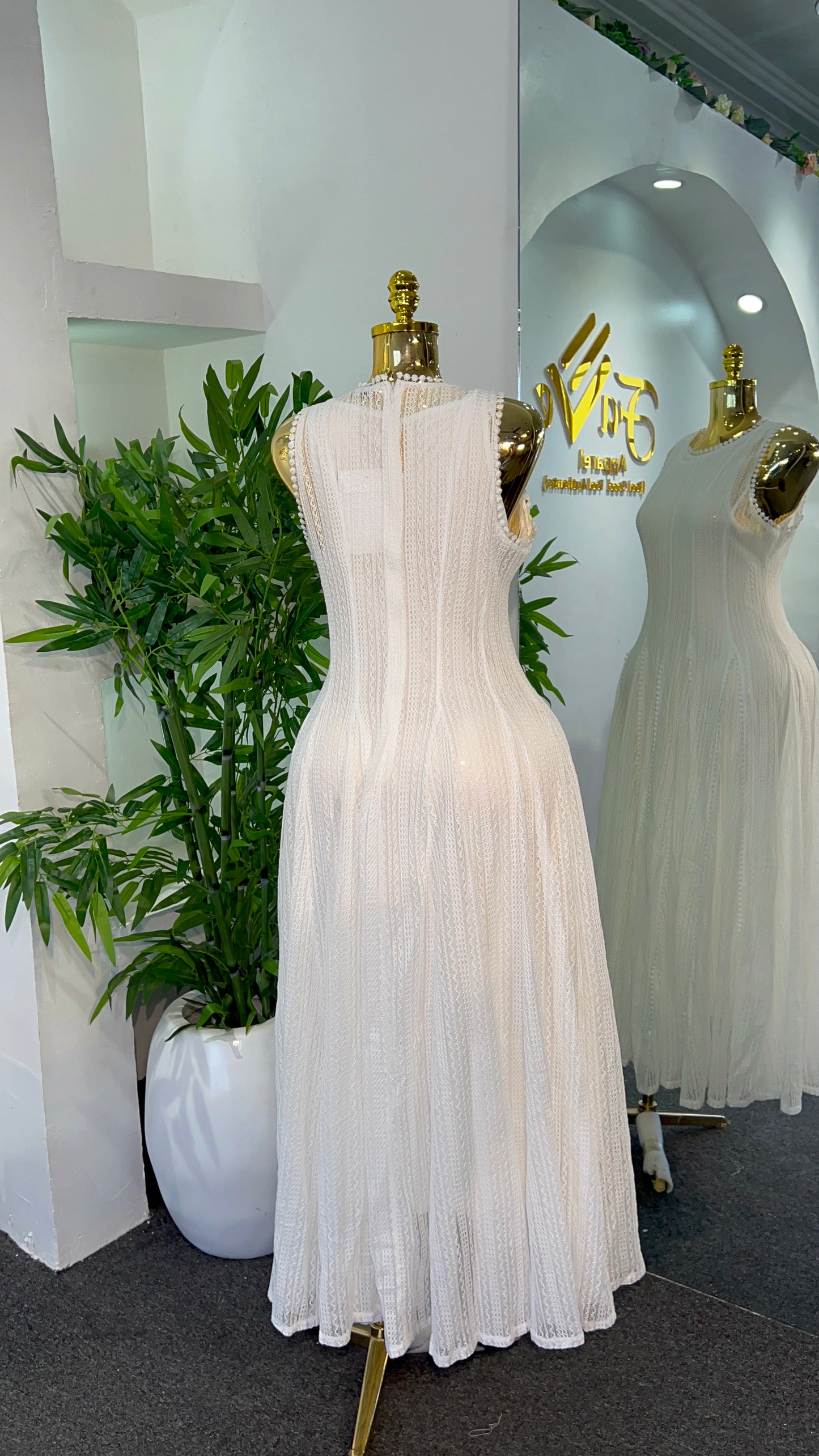 Elegant Lace Long Dress