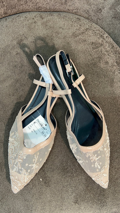 E & L Slingback Flat