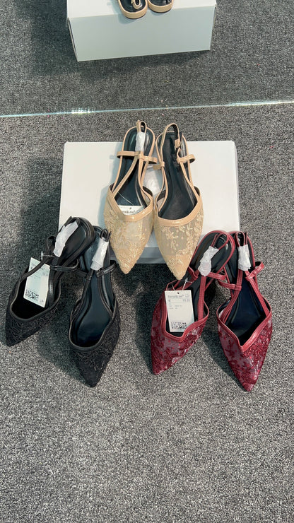 E & L Slingback Flat