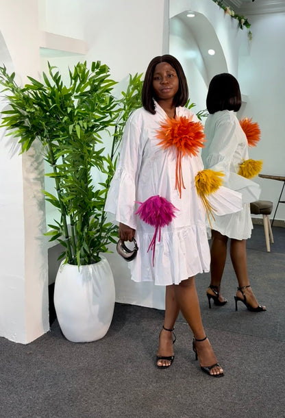 YAO APPLIQUE DRESS