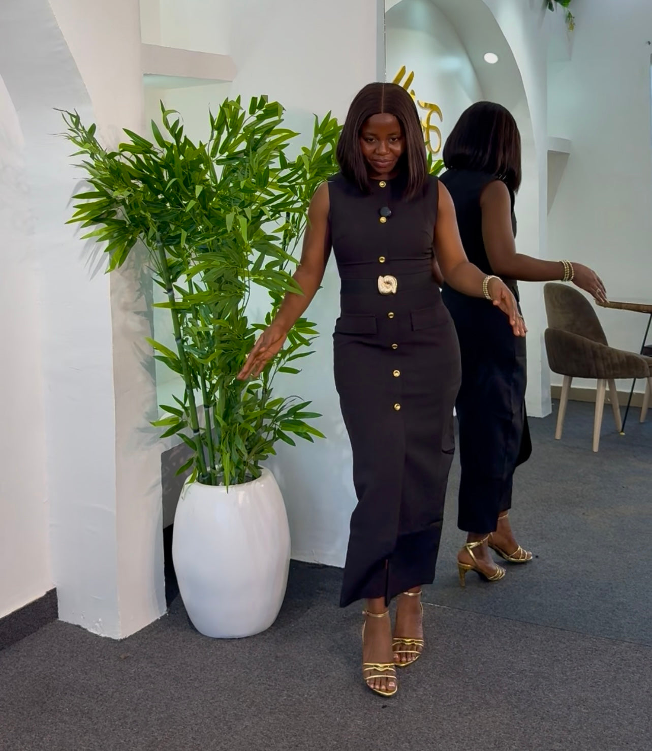Zara Button Dress