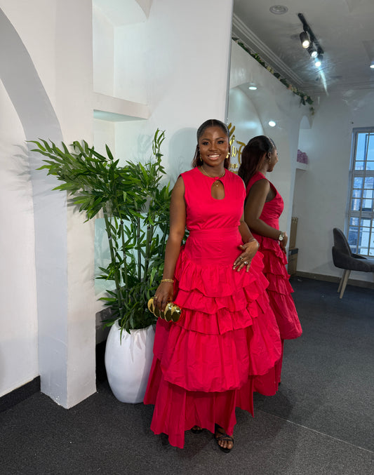 ROYAL RUFFLE DRESS