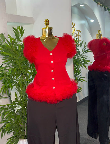 ORGANZA LUSH TOP