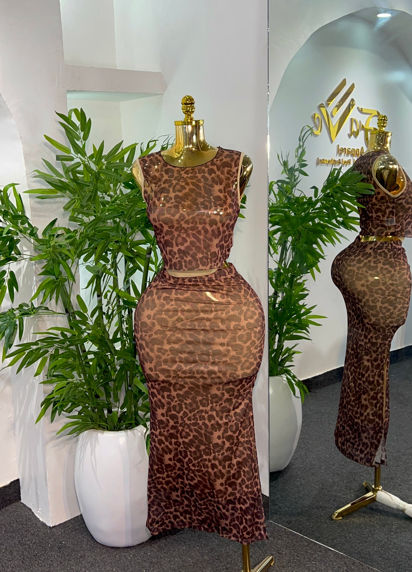 Sleek Animal Print Set