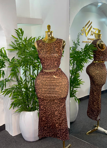 Sleek Animal Print Set