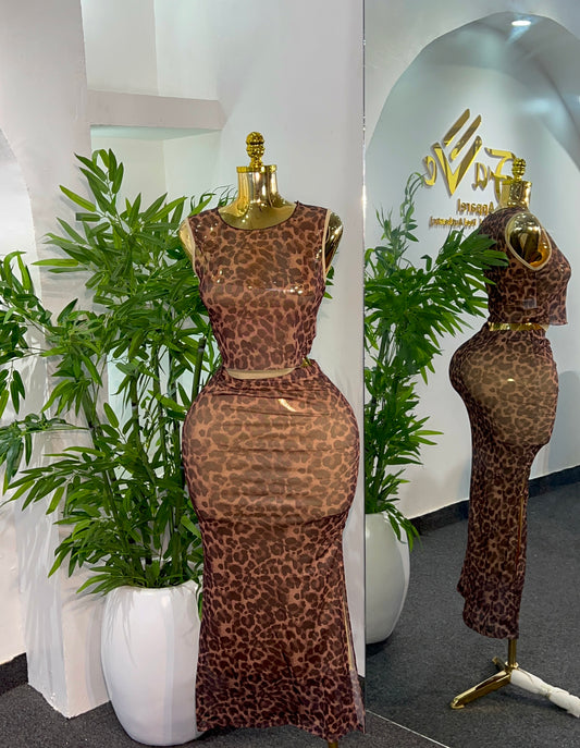 Sleek Animal Print Set