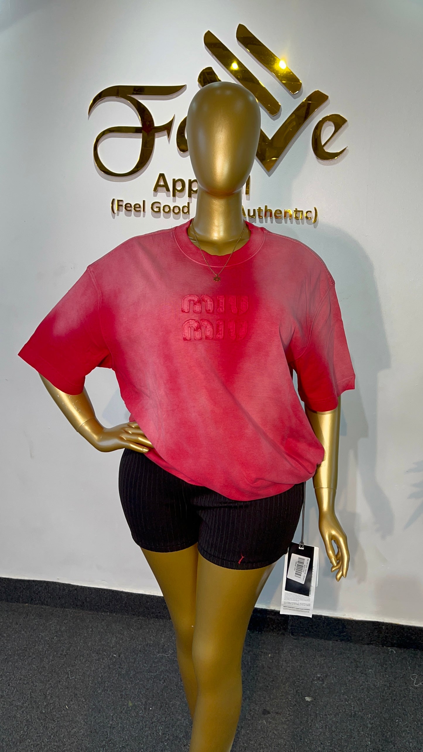 MIU MIU PINK T SHIRT