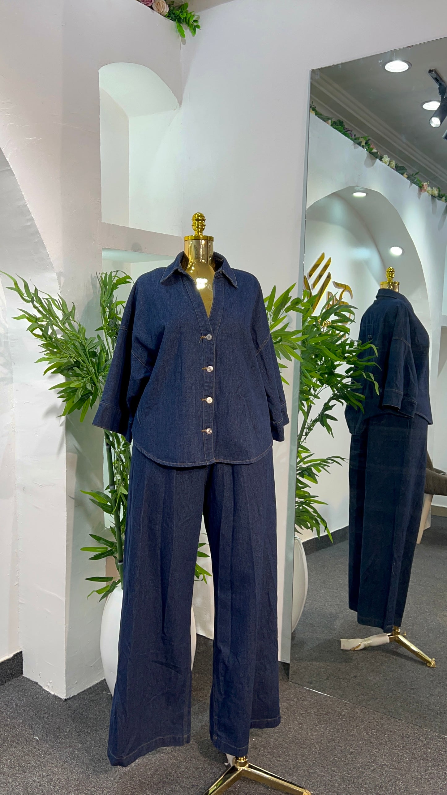 Zara Denim TRS Set