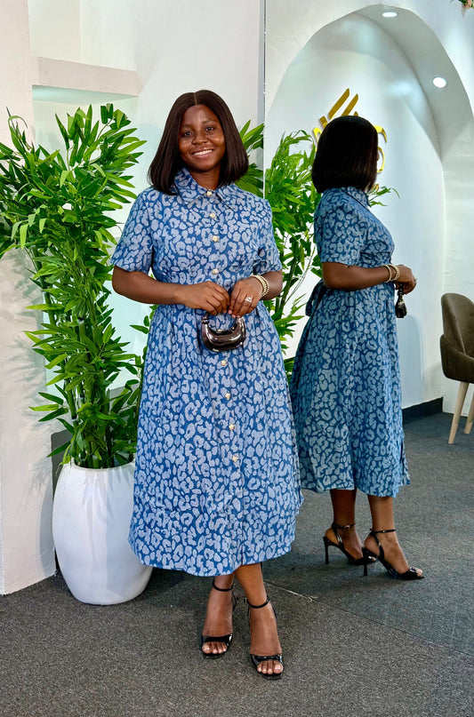 MENG DENIM DRESS 611