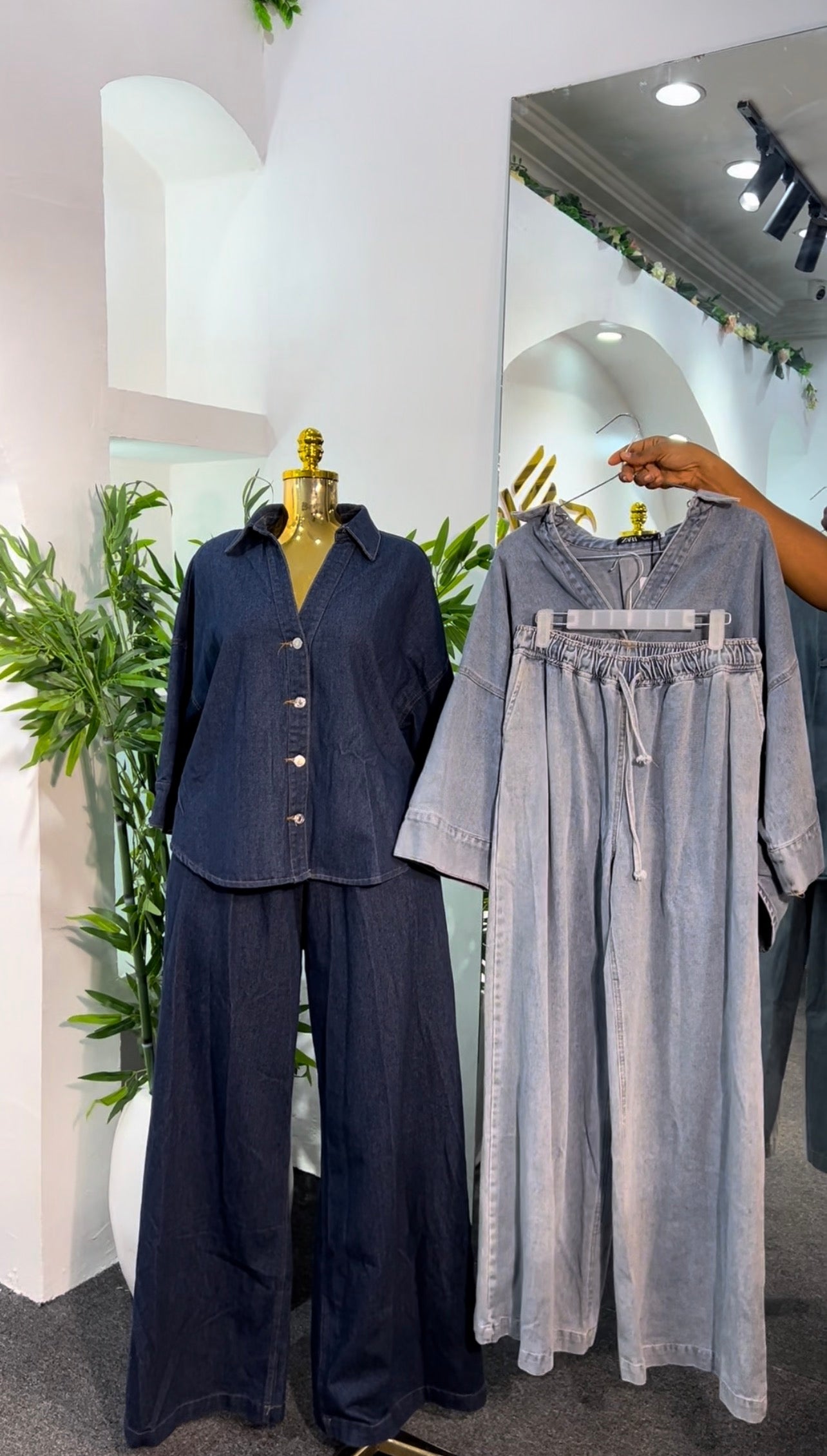 Zara Denim TRS Set