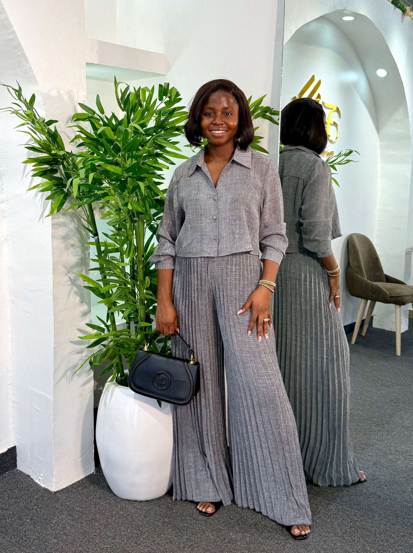 Pleated Long Set 8060