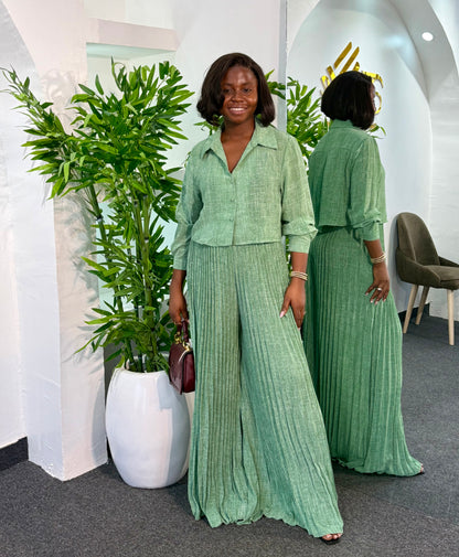 Pleated Long Set 8060