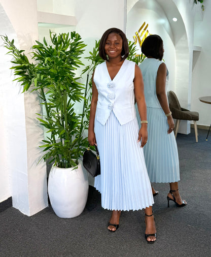 MIO PLEATED 2 PIECE SKIRT