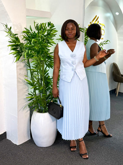 MIO PLEATED 2 PIECE SKIRT