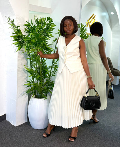 MIO PLEATED 2 PIECE SKIRT