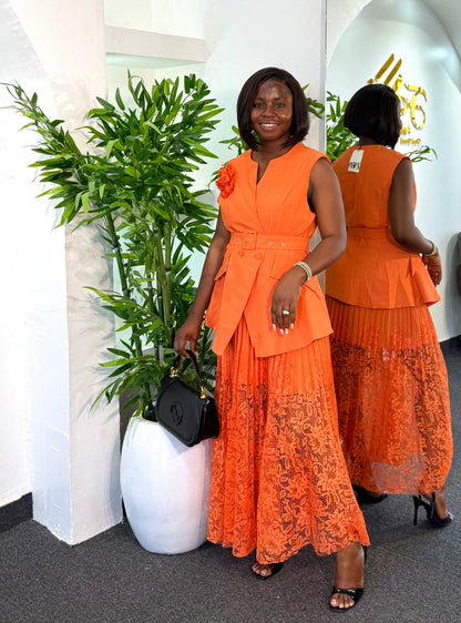 Zara Lacy Skirt Set 8881