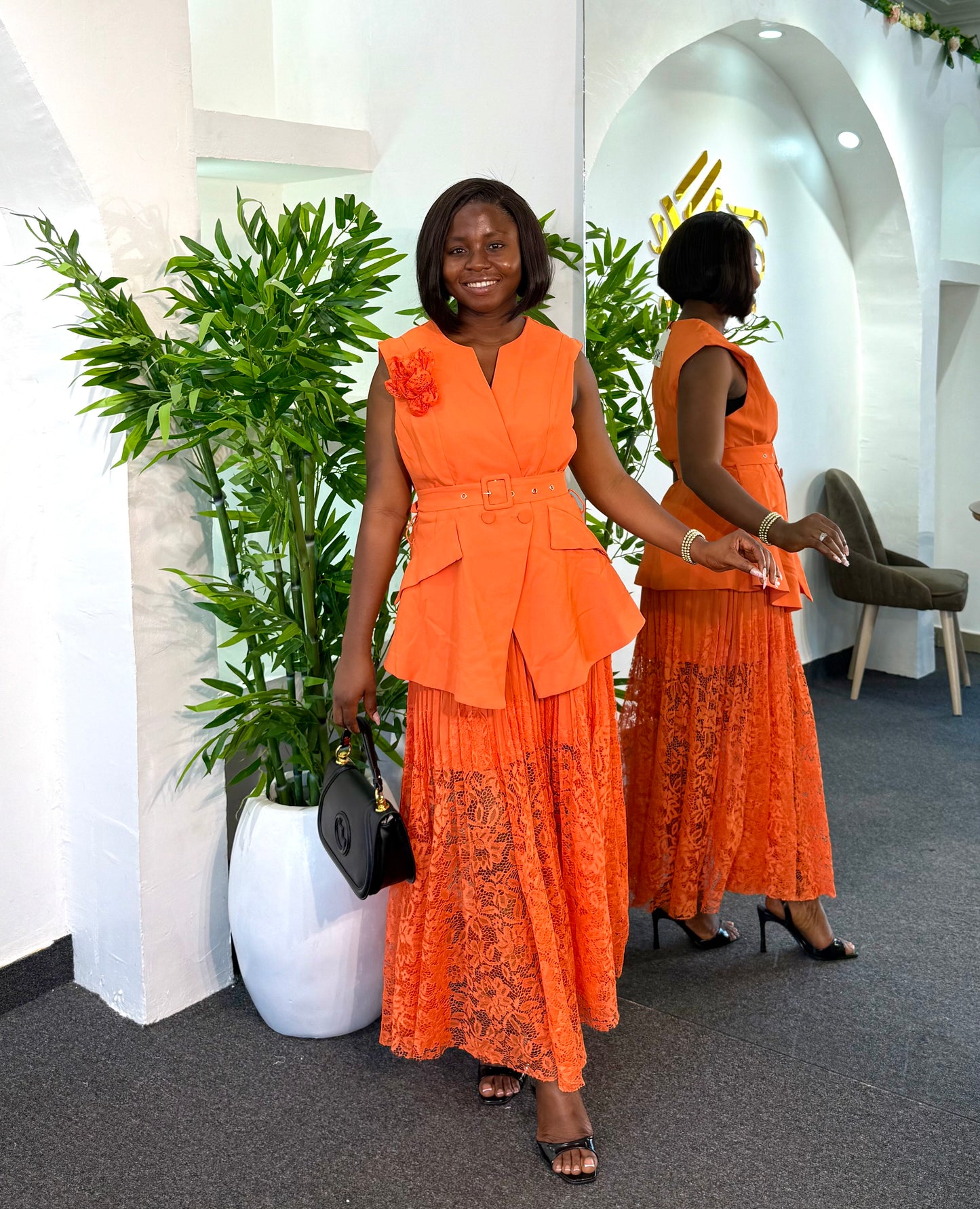 Zara Lacy Skirt Set 8881