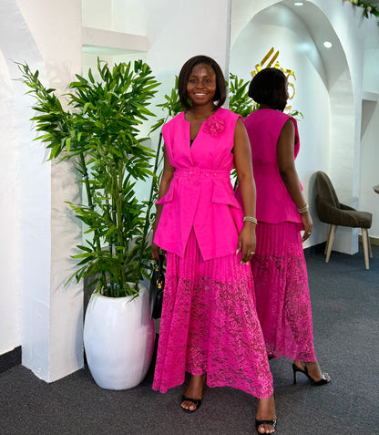 Zara Lacy Skirt Set 8881