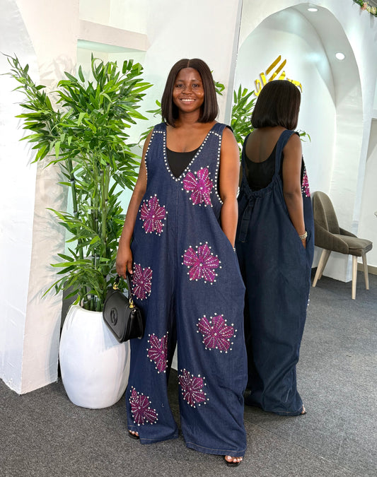 Bling Jean Jumpsuit 6009